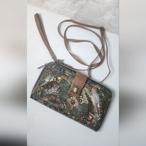 Floral Sakroots Crossbody Wallet